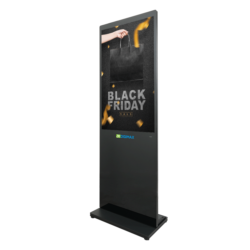 ZKDigimax digital signage display showing Black Friday sale