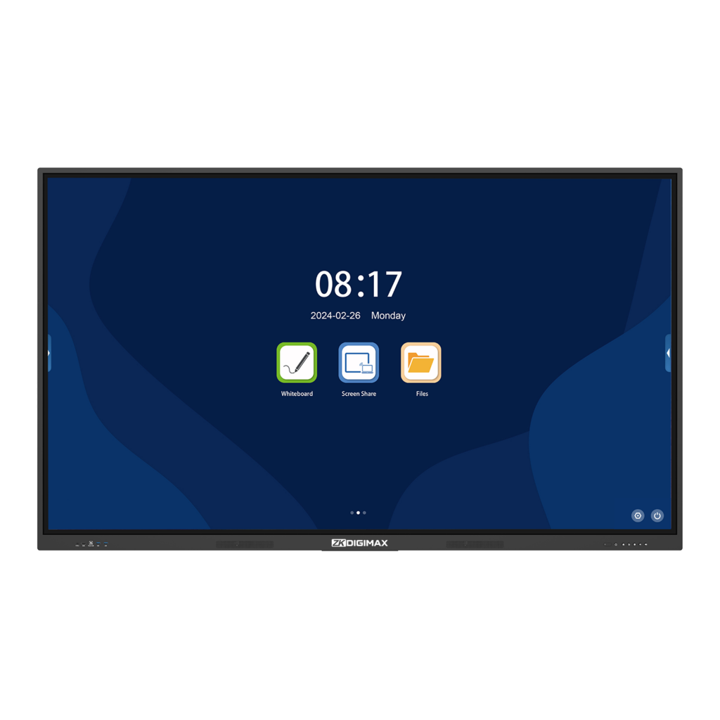 ZKDigimax display with whiteboard and file access