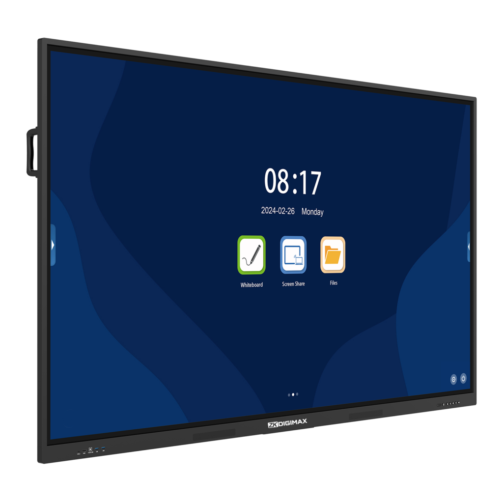 ZKDigimax display with whiteboard and file access
